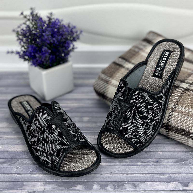 Домашні тапочки жіночі БЕЛСТА Е-00166 23,5-24 см p. 37 Чорний (31569885)