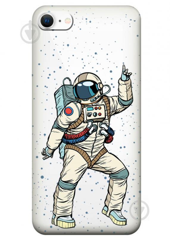 Прозрачный силиконовый чехол iSwag для Apple iPhone SE (2020) с рисунком - Веселый космонавт (M1849) Прозрачный силиконовый чехол iSwag для Apple iPhone SE (2020) с рисунком - Веселый космонавт (M1849)