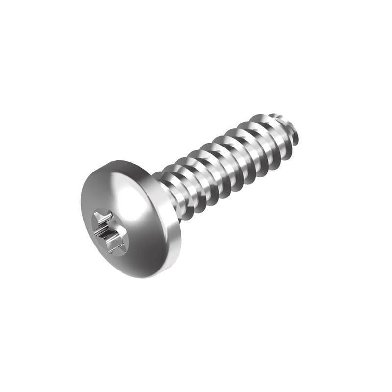 Гвинт самонарізний Metalvis DIN7500C М6х20 сталь цинк білий повна різьба крок 1 напівкругла TX30 250 шт. (5M71000005M760202T)