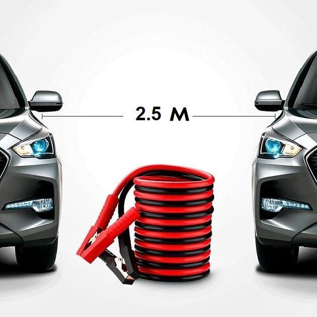 Дроти стартові прикурювання iCar 2,5 м (Е051336) - фото 2