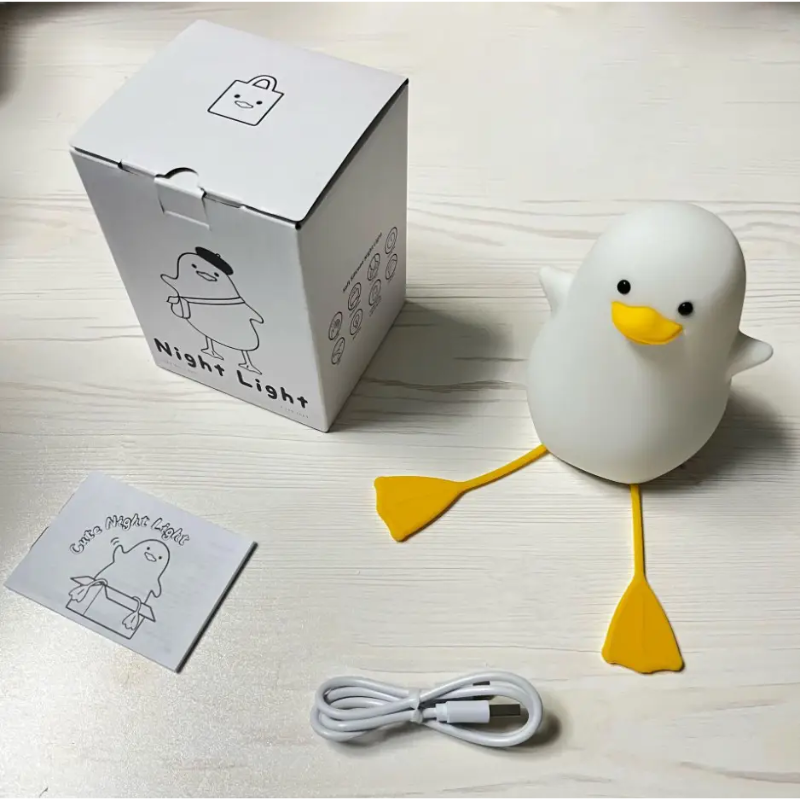 Світильник-нічник Мила качка з вбудованим акумулятором м'який силіконовий (2531713910) - фото 8