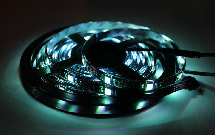 Світлодіодна стрічка Music RGB 5050 герметична контролер з мікрофоном 8 кольорів 5 м (8572751) - фото 9