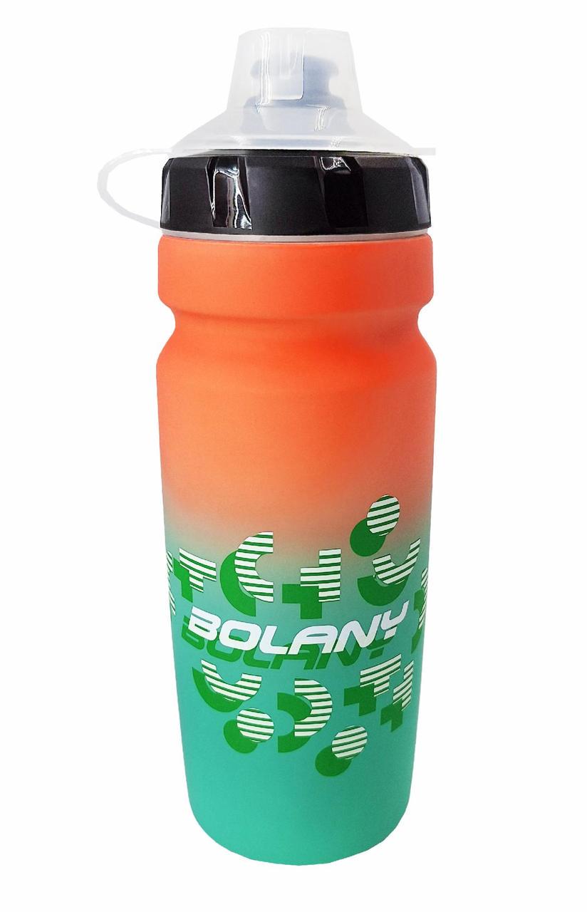 Фляга велосипедна BOLANY КТ363 750 мл Жовтогарячий із зеленим матовий (G0001634)