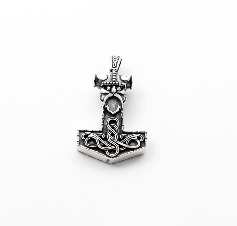 Кулон оберег Maxi Silver 8742 Молот тора двухсторонний (88742)