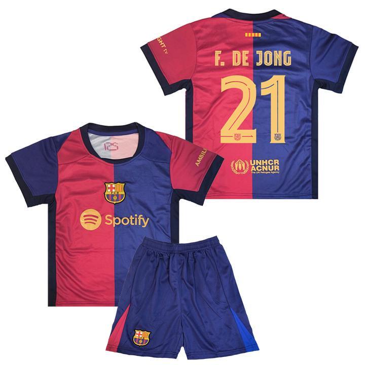 Футбольная форма детская Afina Sport F. DE JONG 21 Барселона 2024-2025 Home 135-145 см (set3581_123773) - фото 2