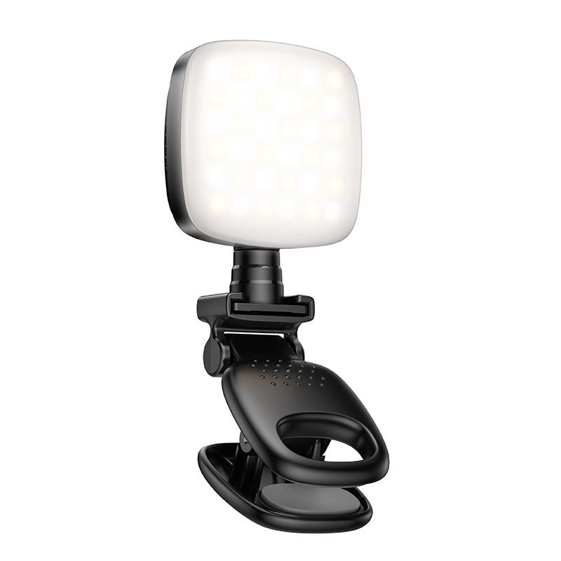 Лампа камерная Hoco K28 Beauty mini fill light Black Лампа камерная Hoco K28 Beauty mini fill light Black