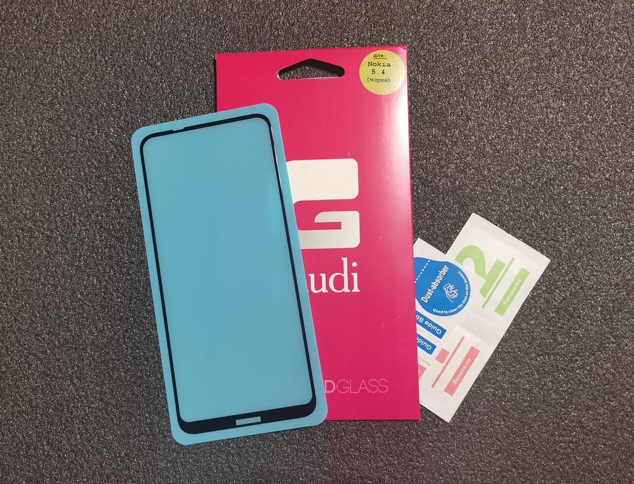 Защитное стекло Gaudi для Nokia 5.4 Full Glue 0,3 мм 2,5 D Черный