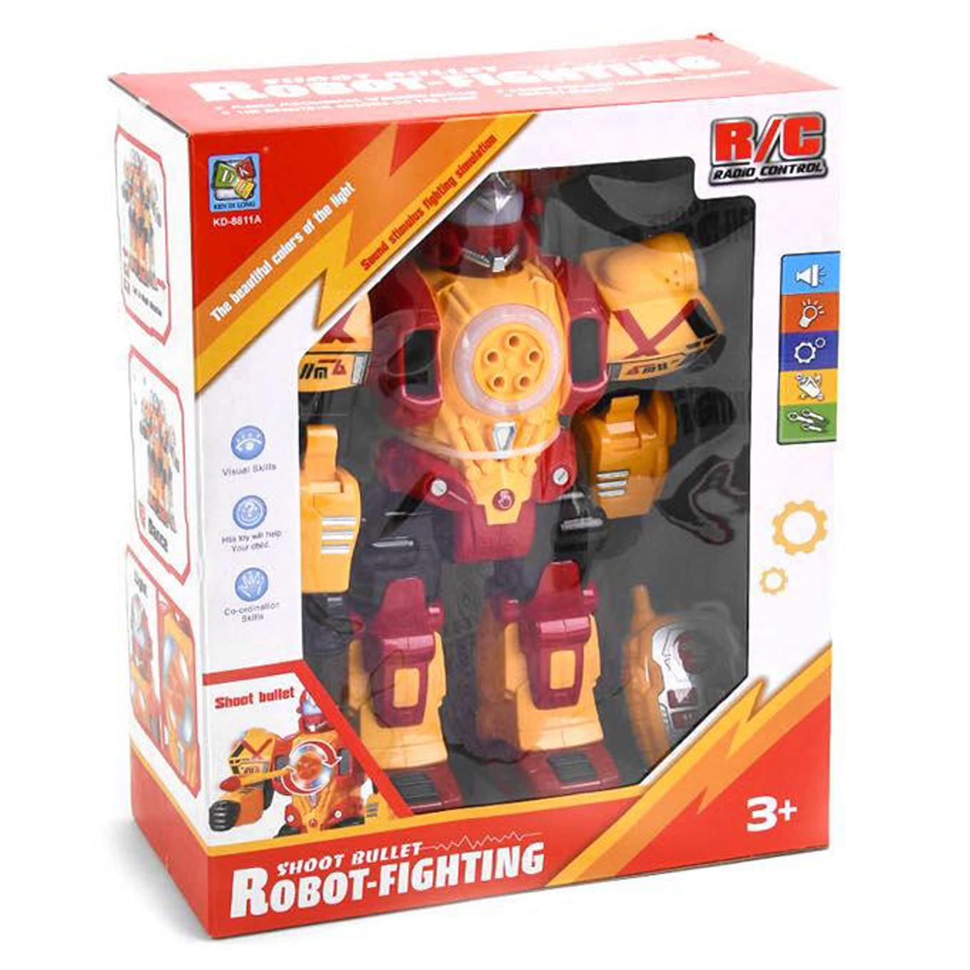 Робот на радиоуправлении Jia Yu Toy со звуком Оранжевый (58157) - фото 4 Робот на радиоуправлении Jia Yu Toy со звуком Оранжевый (58157) - фото 4