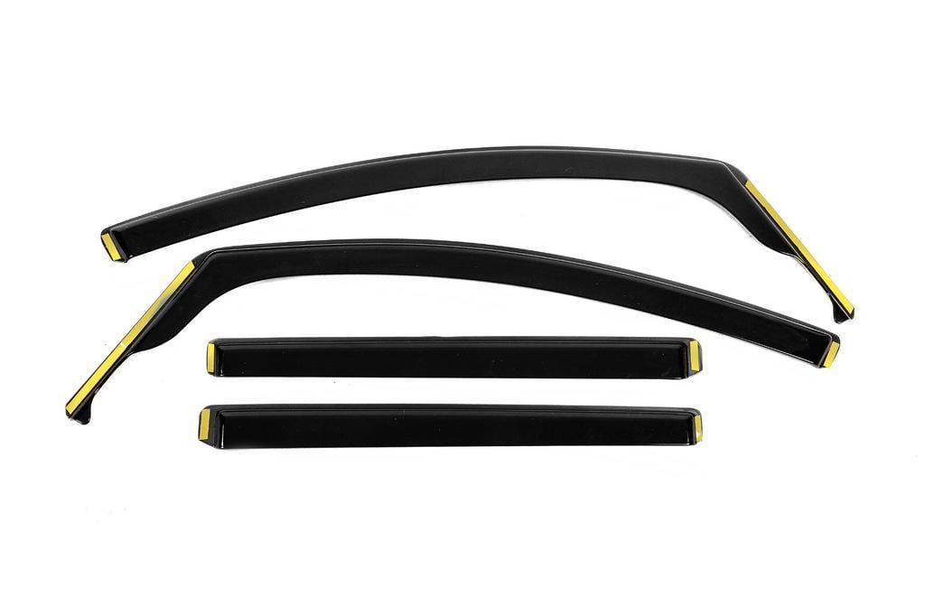 Ветровики вставные Niken Luxury для Volkswagen Touran 2003-2010 гг. поликарбонат 4 шт. Черный (130088) Ветровики вставные Niken Luxury для Volkswagen Touran 2003-2010 гг. поликарбонат 4 шт. Черный (130088)