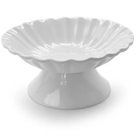 Фруктовница фарфоровая Stenson 851358 Хризантема 8,5 21,6 см (NA005192)