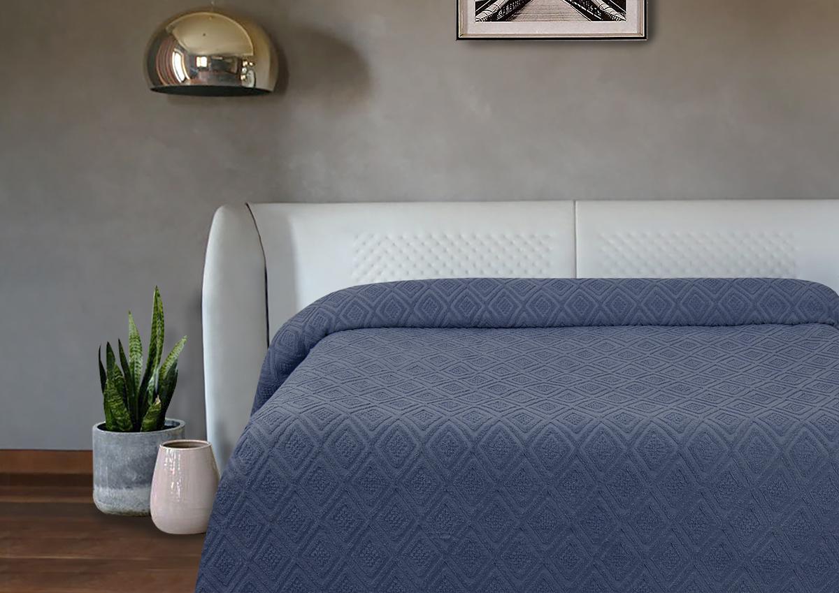 Простирадло махрове Lotus-Geo 200х220 см Синій (68386)