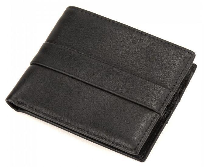 Портмоне кожаное мужское Tiding Bag Черный (SM39-1023-32A)