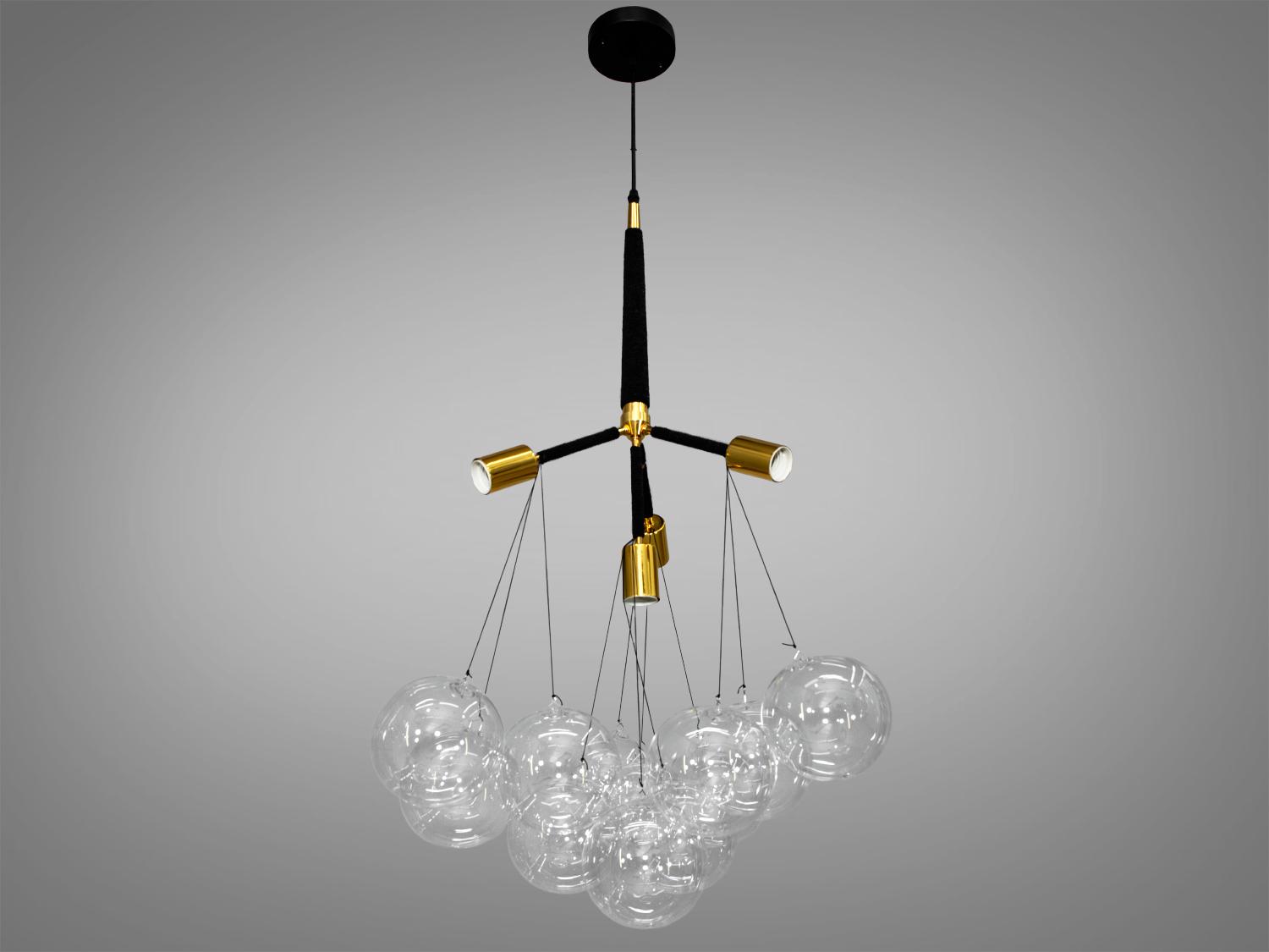 Люстра подвесная 40 Вт Золотой (7501/4GD)