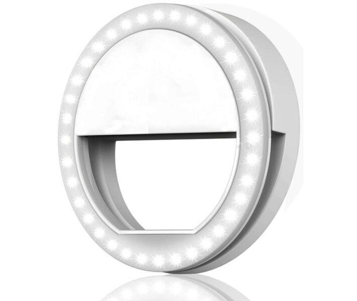 Набір блогера світлодіодне кільце для Селфі Mirror Selfie Ring Light і Селфі палиця штатив для телефону Чорний (0321unk) - фото 2