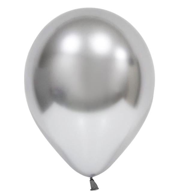 Повітряні кулі Balonevi 30 см 5 шт. Срібний хром (11023903) Повітряні кулі Balonevi 30 см 5 шт. Срібний хром (11023903)