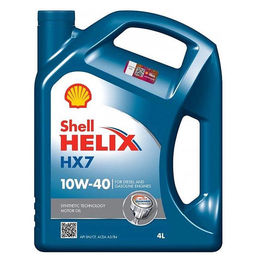 Моторное масло Shell Helix HX7 10W-40 4 л - фото 1