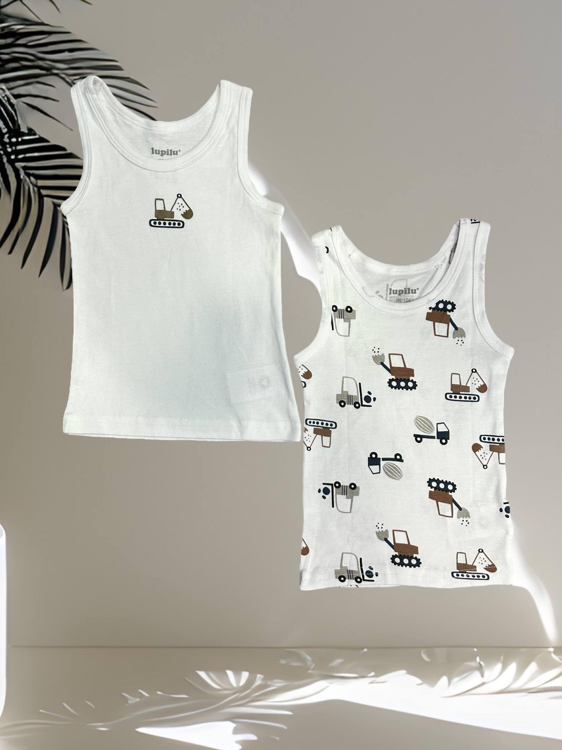 Майка Lupilu 2 шт. 6-8 лет 122-128 см Белый