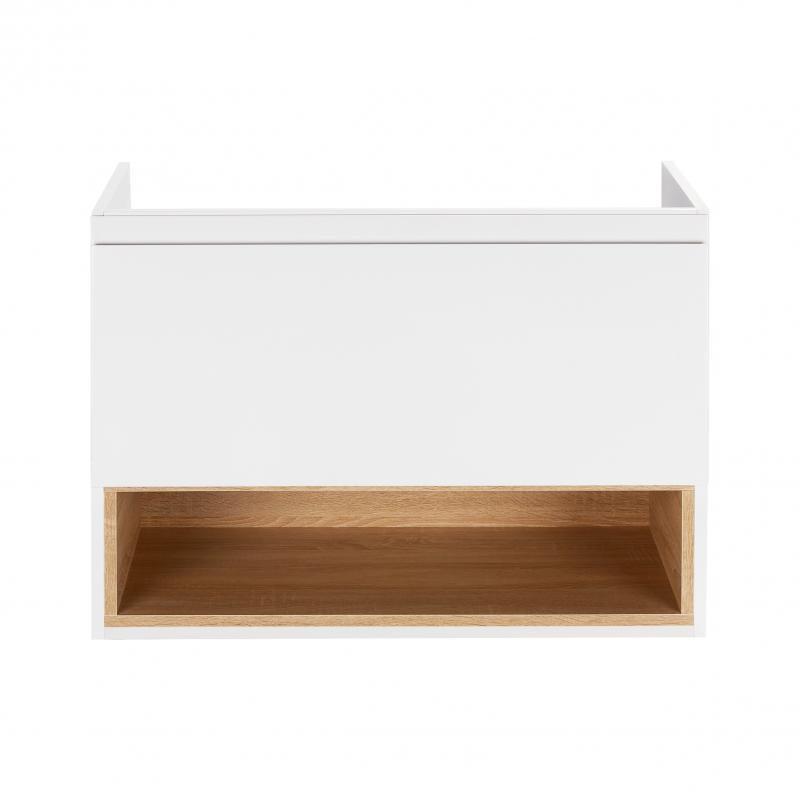 Тумба подвесная Q-tap Robin 800х580х437 White/Whitish oak (QT1374TPВ8001WWO)