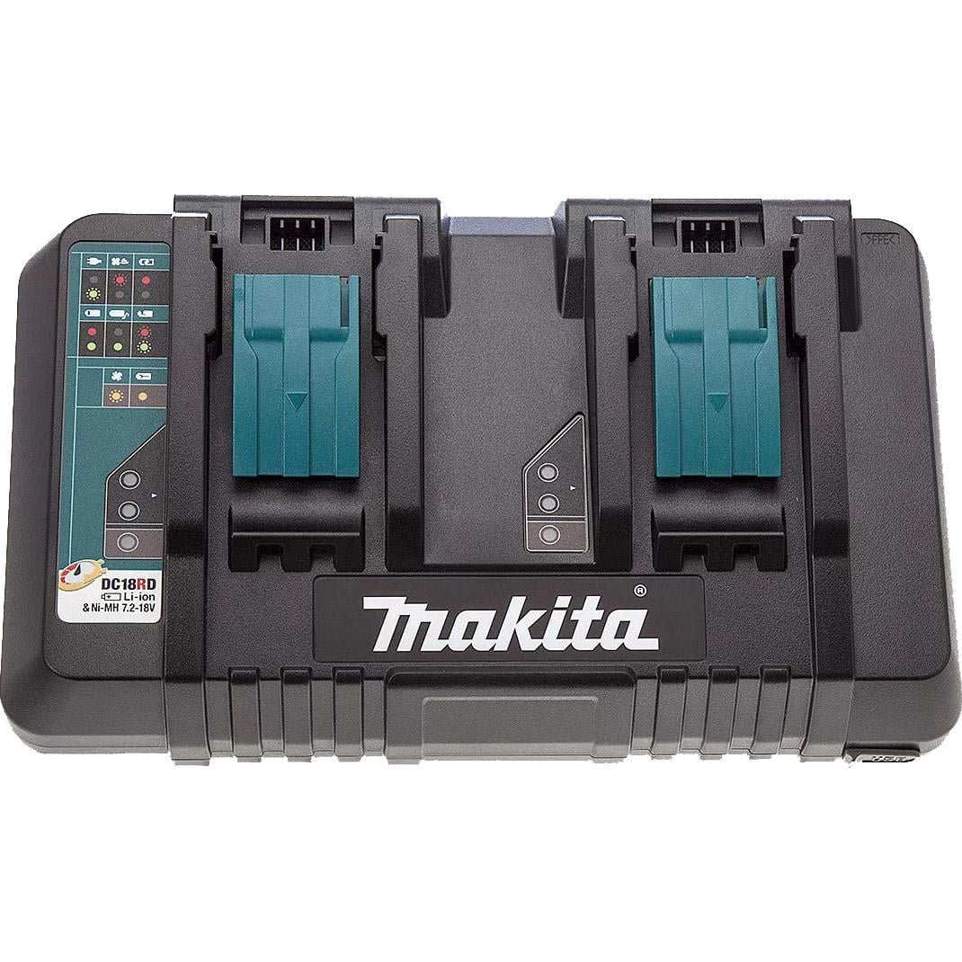 Швидкозарядний пристрій DC18RD Makita 630868-6 LXT 14,4 - 18 В 230В ЗП на два аккумулятора без АКБ (4650)