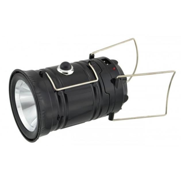 Фонарик кемпинговый G5800 5392 на солнечной батарее с функцией Power Bank Черный (18646575)