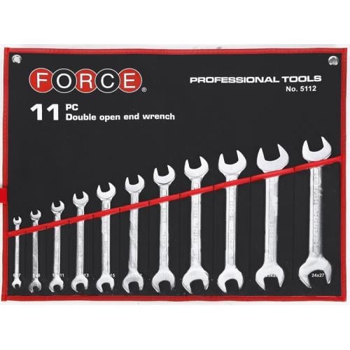 Набір ключів Force ріжкових 11 пр. 6x7 мм-24x27 мм
