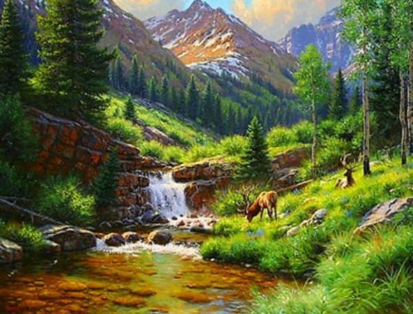 Картина по номерам Josef Otten Пейзаж Горный ручей 40х50 см в термопакете (6390EOTG_O-mt) Картина по номерам Josef Otten Пейзаж Горный ручей 40х50 см в термопакете (6390EOTG_O-mt)