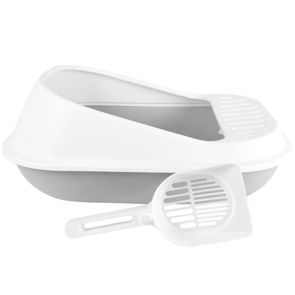 Туалет для кошек PAKEWAY c лопаткой 44x33x19 см S Серый (1765829806) - фото 2 Туалет для кошек PAKEWAY c лопаткой 44x33x19 см S Серый (1765829806) - фото 2