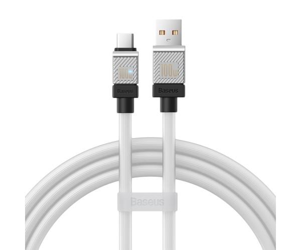 Кабель Data USB BASEUS CoolPlay Series Type-C CAKW000602 100W 1 м White