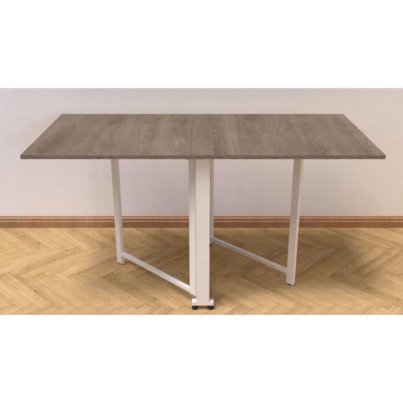 Стол-книга трансформер Ferrum-decor Orion 2 металл/ДСП Белый/Дуб Сонома Трюфель (FRD-104594)