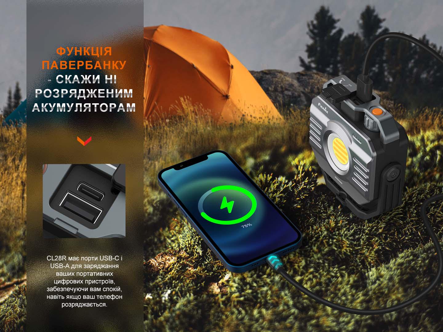 Ліхтар багатофункціональний CL28R з функцією powerbank 10 000 mAh (48872) - фото 11