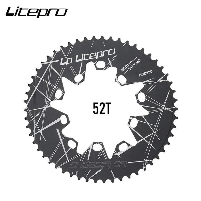ᐉ Звезда фрезерованная велосипедная LitePro Oval 110/130 BCD 52T