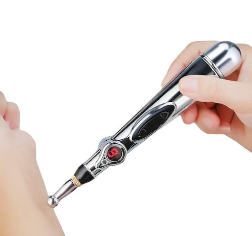 Ручка для лица акупунктурная Massage pen W-912 + насадки - фото 10