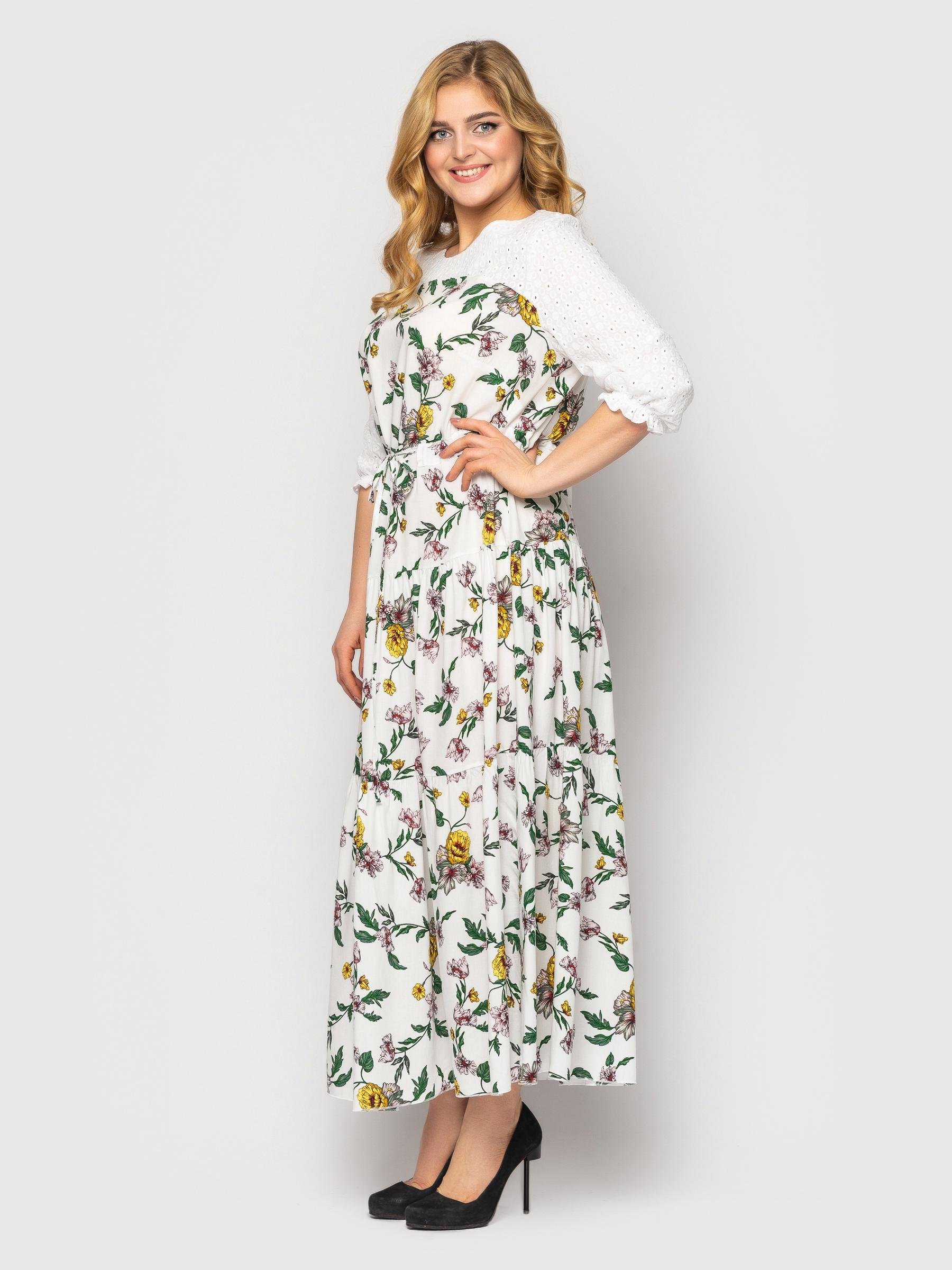 Платье VLAVI Росава р. 58 Белый/Лето (127505-58) - фото 3