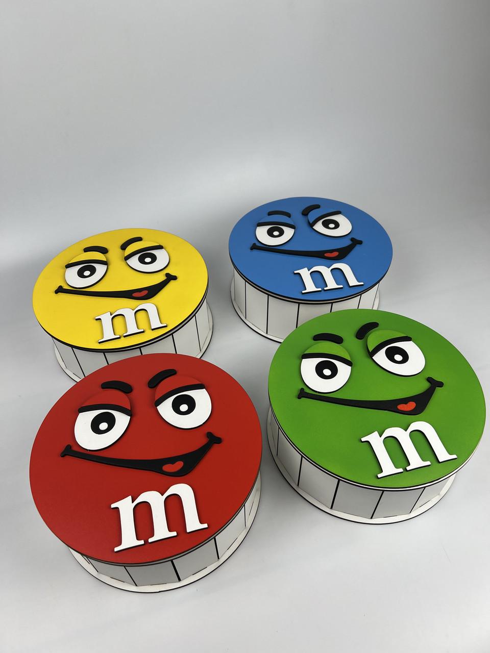 Коробка подарочная Boxiku деревянная M&ms 21/8 см