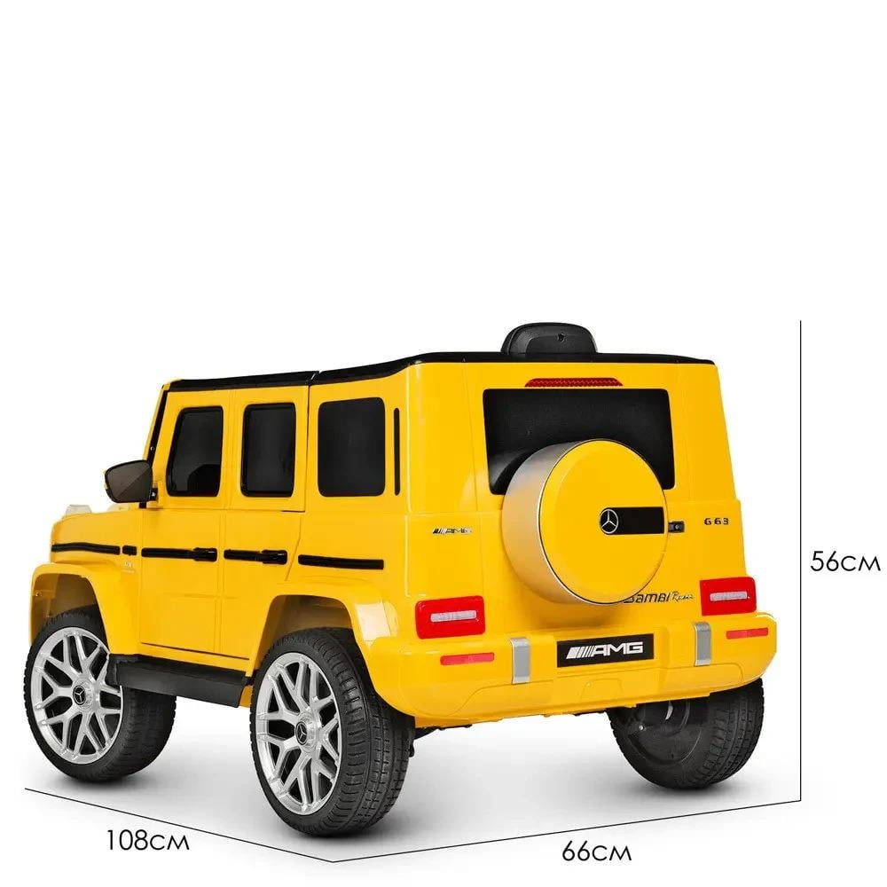 Детский электромобиль Bambi Mercedes-Benz G-class Желтый (M 4214EBLR-6) - фото 2