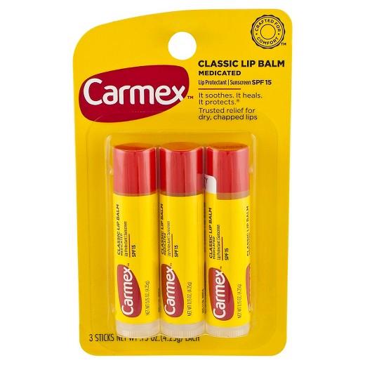 Набір бальзамів для губ Carmex Classic Stick Set Lip Balm SPF 15 (00975CX)