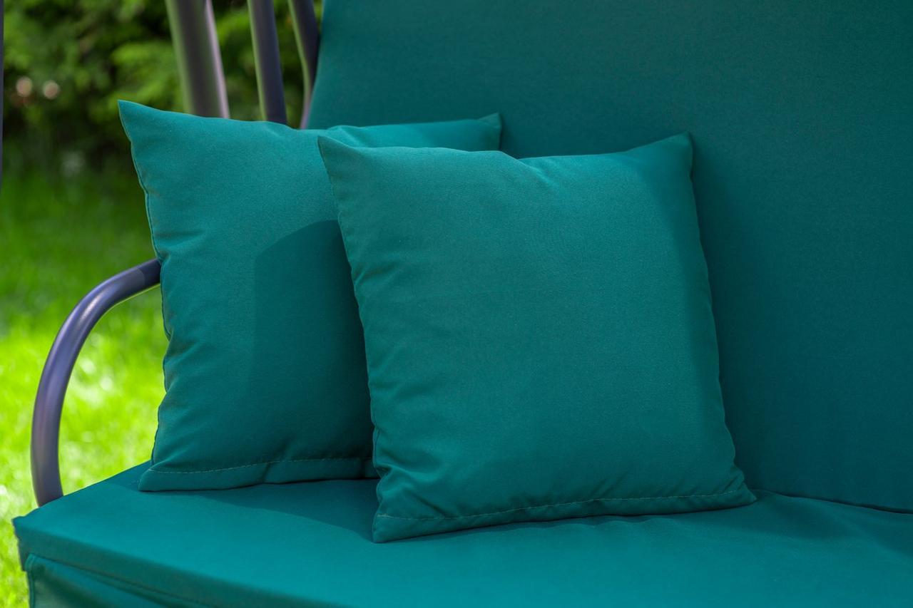 Садовая качель King Garden Plus 3-местная и 2 подушки Green (Plus 3_ks) - фото 2 Садовая качель King Garden Plus 3-местная и 2 подушки Green (Plus 3_ks) - фото 2