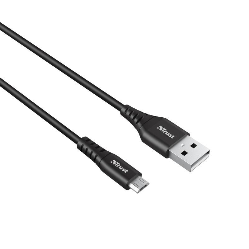 Кабель Trust NDURA USB-A/microUSB 1 м Black (ERC-23567_TRUST) - фото 2