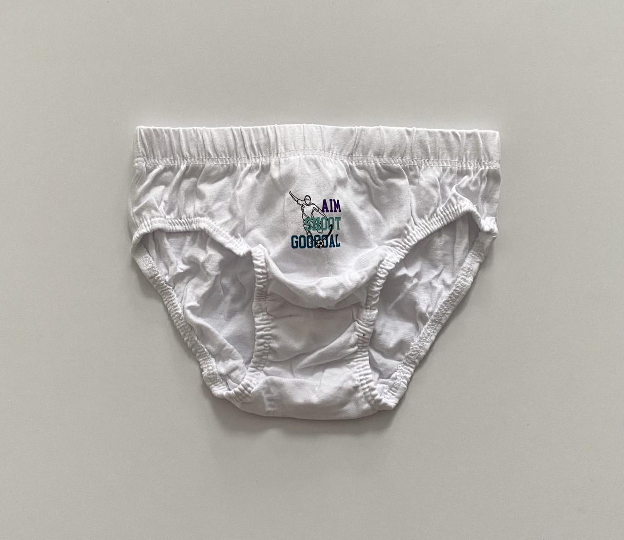 Труси-плавки на хлопчика з принтом футболіста Primark 110 см на 4-5 років Білий (2614468389)