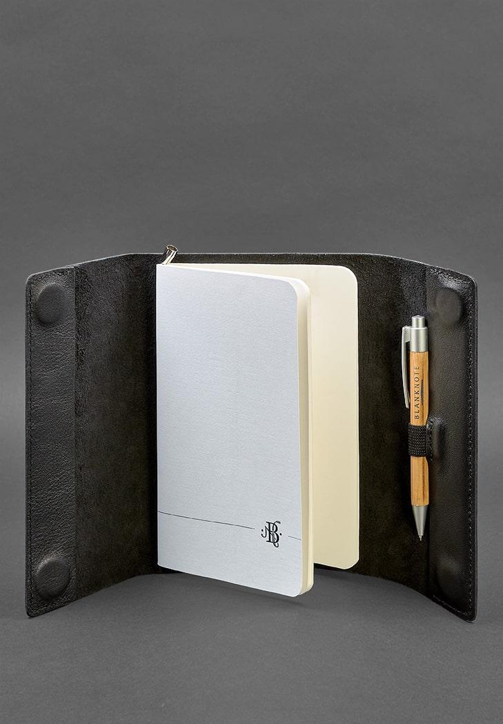 Блокнот кожаный Софт-бук 7.0 Краст Черный (A-026791) - фото 2 Блокнот кожаный Софт-бук 7.0 Краст Черный (A-026791) - фото 2