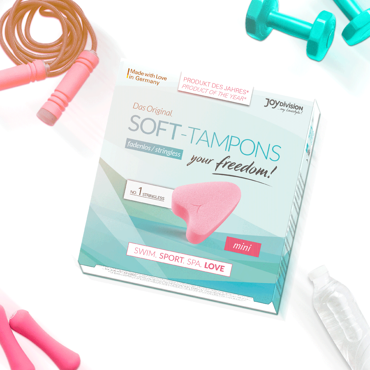 Тампоны Soft-Tampons Mini JoyDivision гигиенические мягкие 3 шт. - фото 3