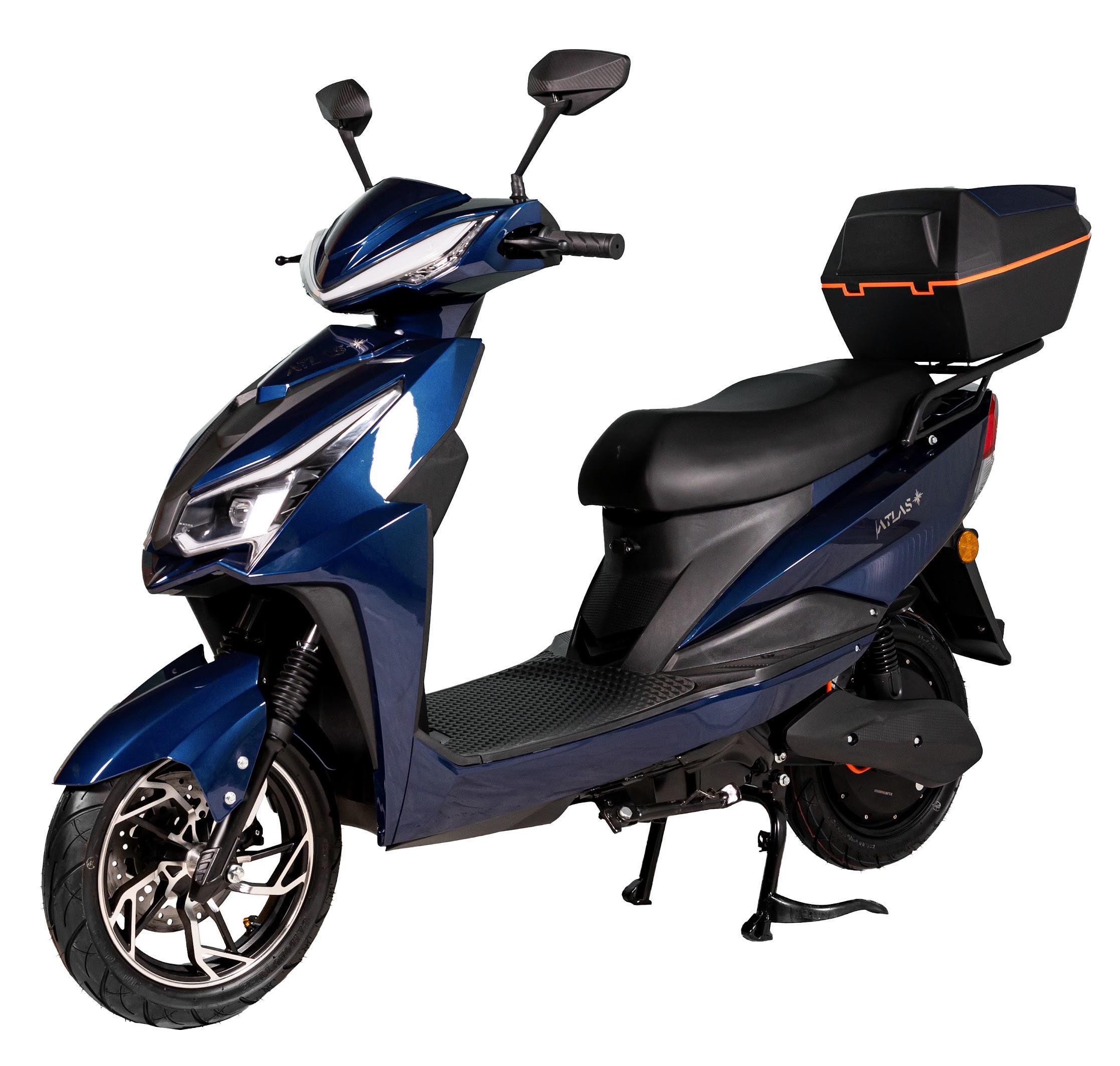 Электроскутер ATLAS Spider 2 Box 2000W Lithium Cyan Blue (4029)