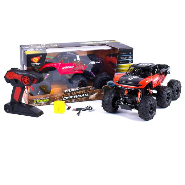 Радиоуправляемый джип с пультом DongBang 6 колес Черно-красный (58886) - фото 4 Радиоуправляемый джип с пультом DongBang 6 колес Черно-красный (58886) - фото 4