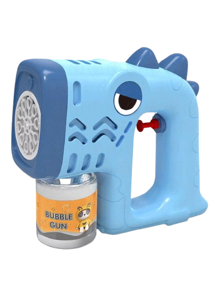 Пистолет для мыльных бульбашек DobraMAMA детский на батарейках Голубой (73633)