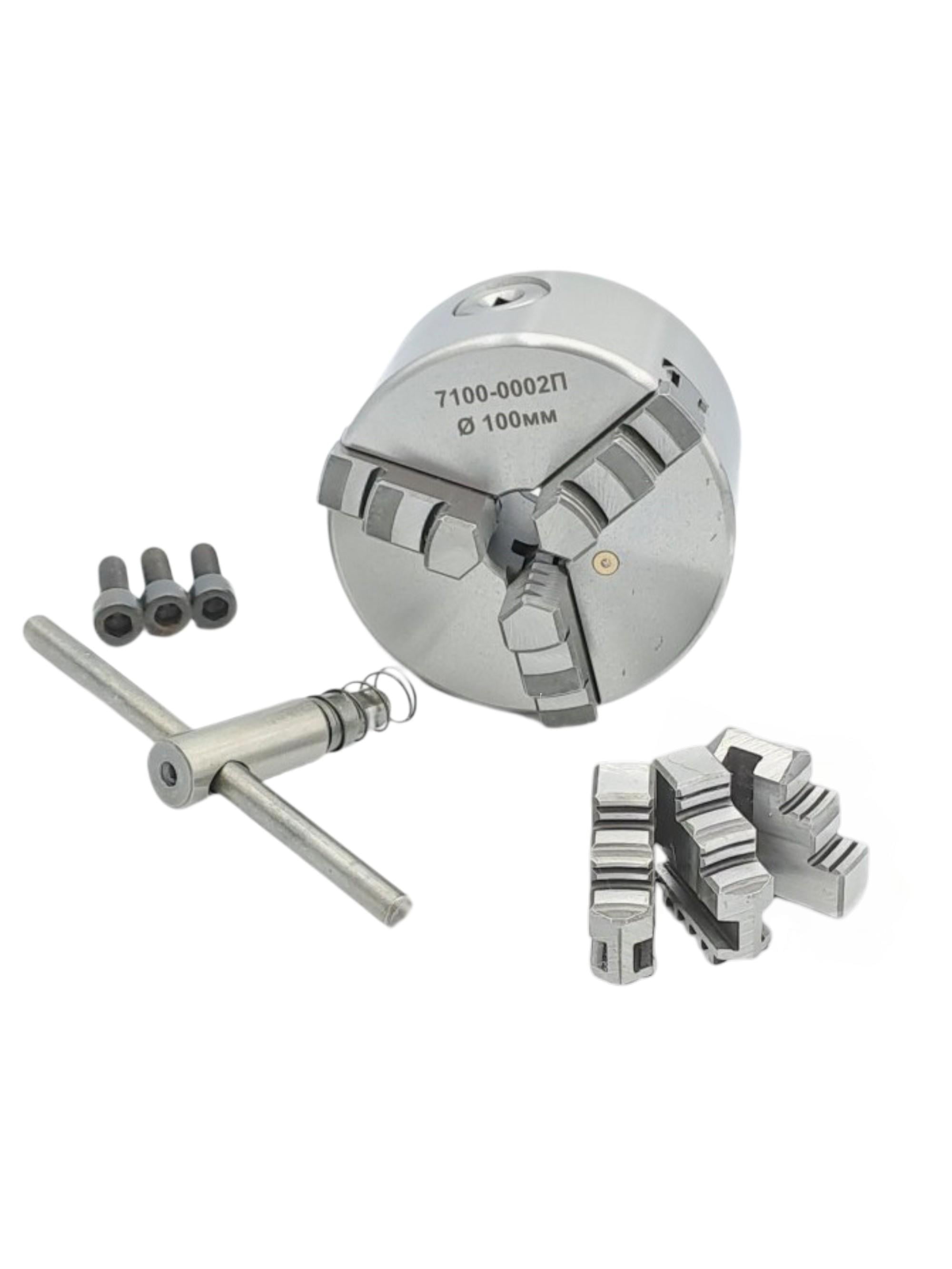 Патрон токарный PREMIO ф100 3-х кул. 7100-0002 (23669152)