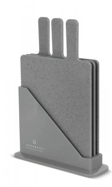 Набор кухонных разделочных досок Edenberg EB-11982 на подставке 4 предмета - фото 2 Набор кухонных разделочных досок Edenberg EB-11982 на подставке 4 предмета - фото 2