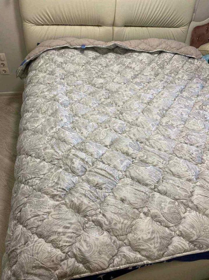 Одеяло евро из овечьей шерсти Абстракция