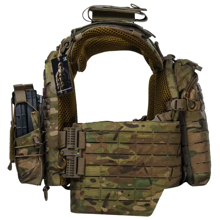 Плитоноска BOGUNKA PRO з системою швидкого скидання 3 підсумки під АК та турнікет Мутьтикам - фото 8