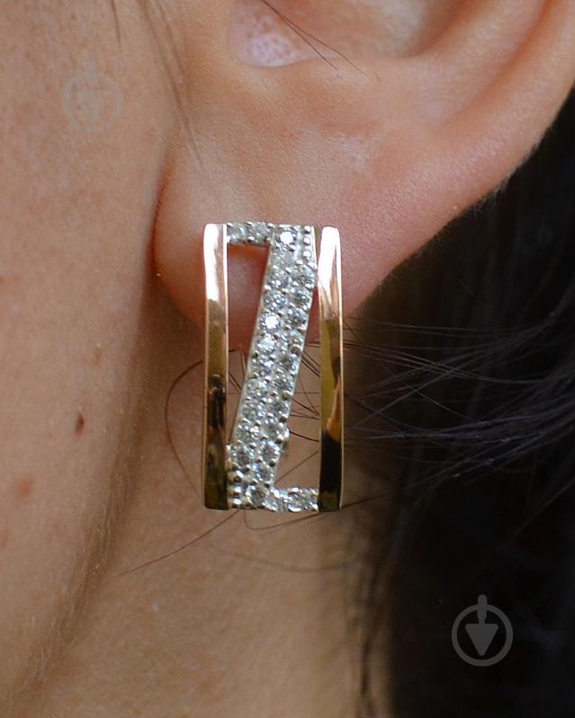 Серьги из серебра Sil 059s Прозрачный (Sil-948) - фото 3