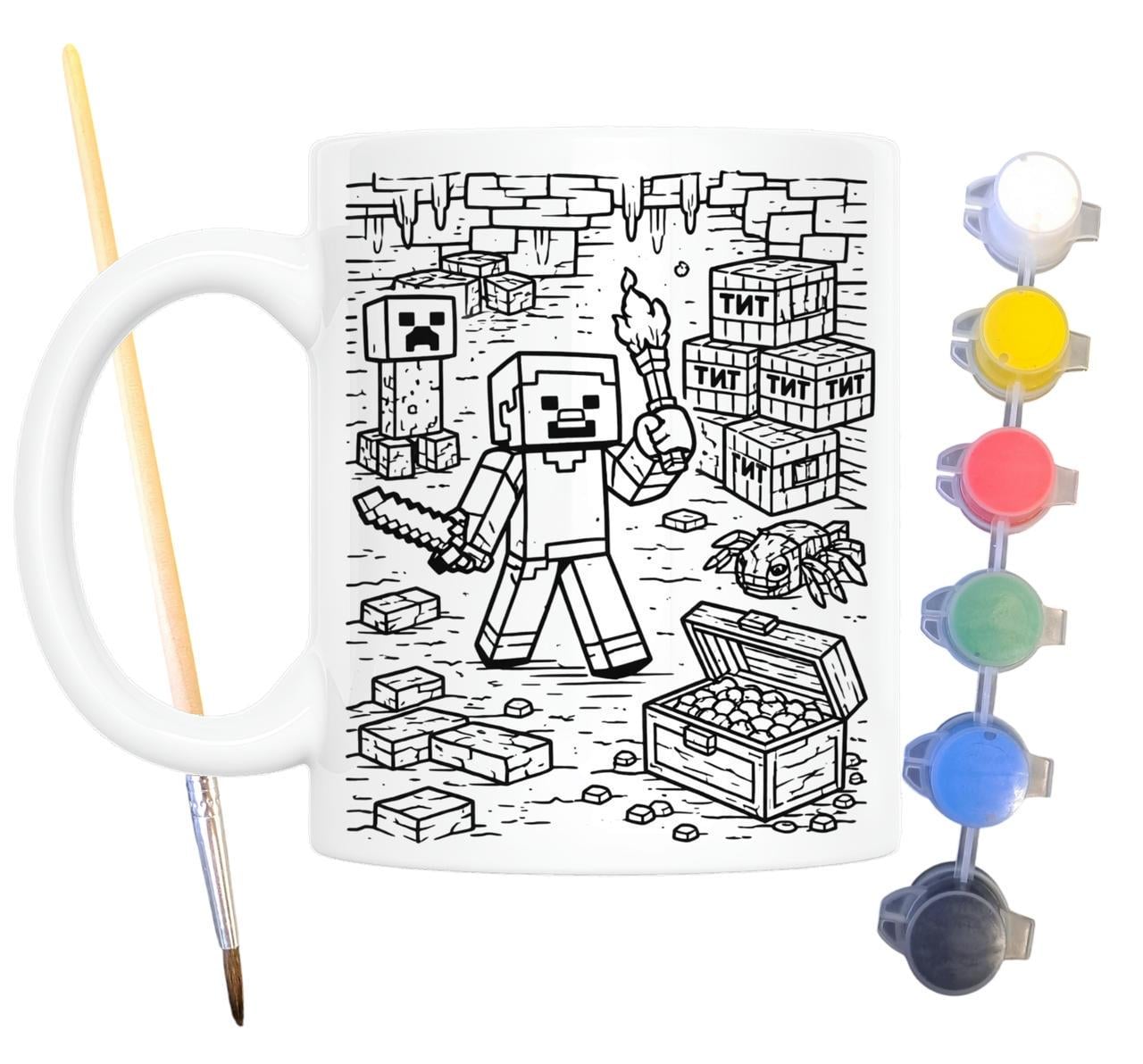 Набор для творчества кружка-раскраска ТНТ Minecraft (КР0206)